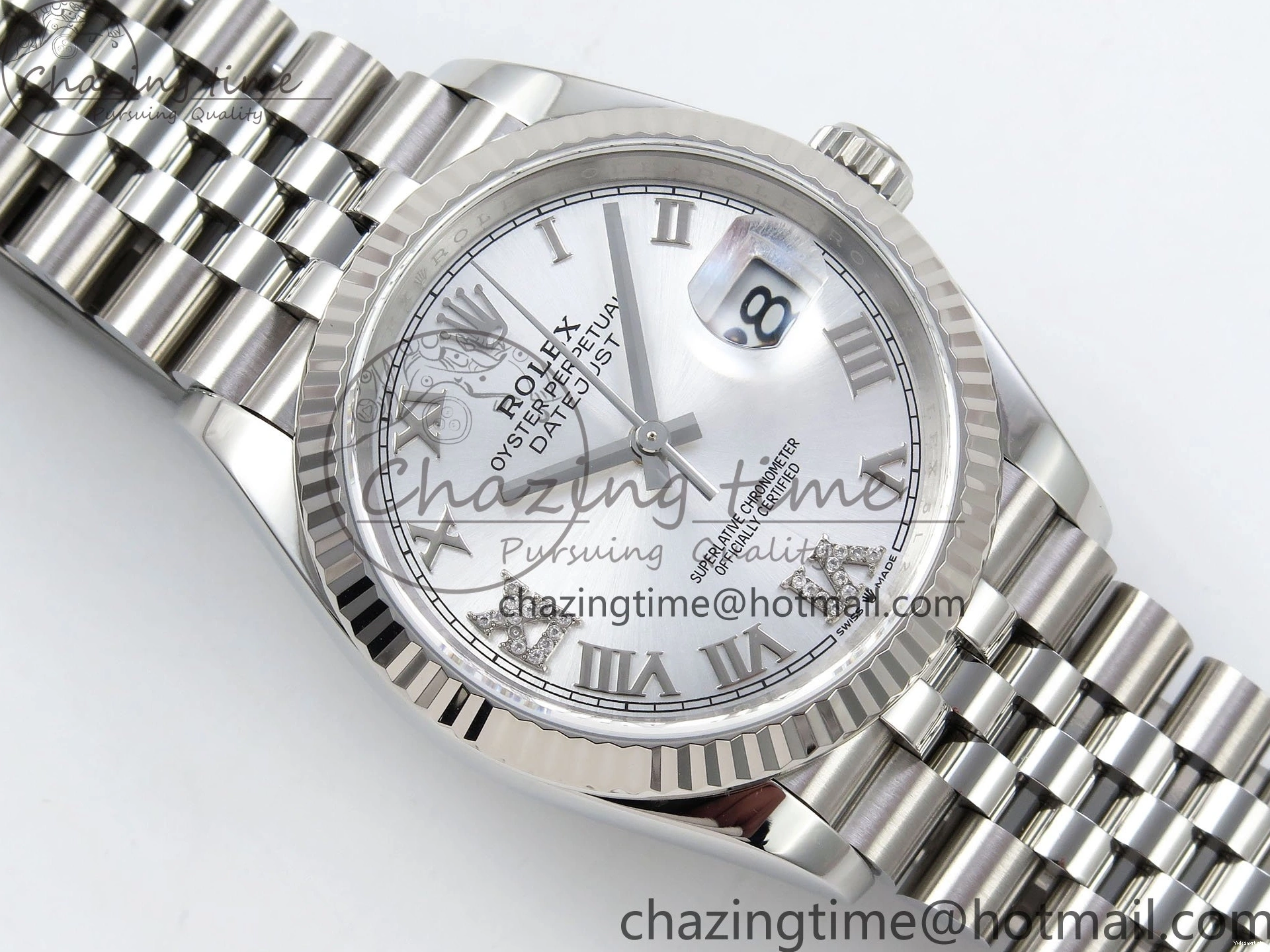 VR3235 36 APF 126234 Silver Steel Dial Bracelet on Jubilee Best DateJust Edition 904L Diamond 1:1 Roman 0520